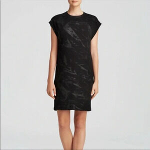 Helmut Lang Tera Paint Printed mini dress